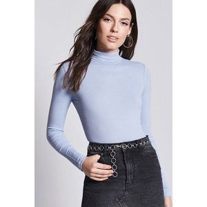Forever 21 Blue Turtle Neck